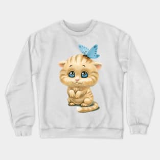 Cat Shirt. Retro Style T-Shirt Crewneck Sweatshirt